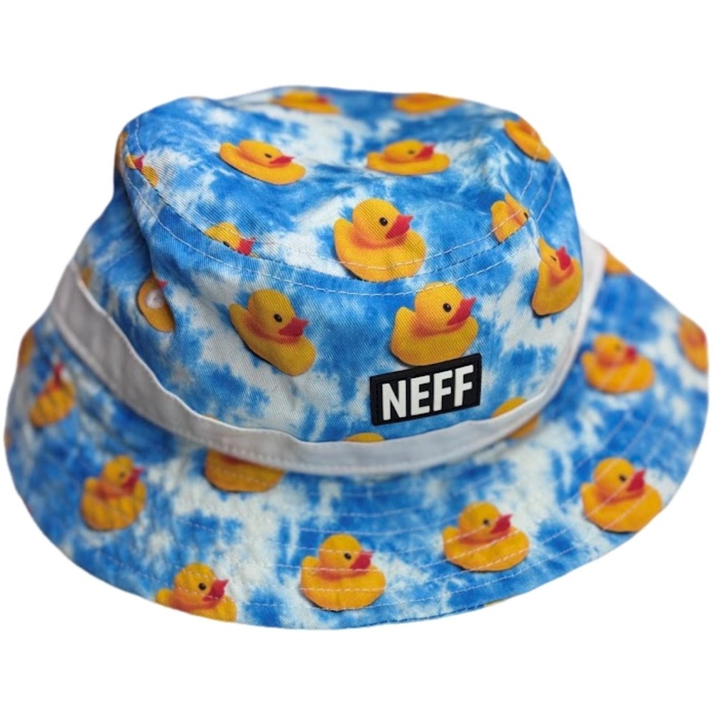 Neff‎ Adult Bucket Hat Rubber Duck Cloud Skater Hat OS Unisex Sun Cap Cotton